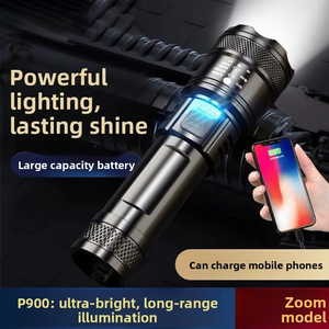Siêu sáng lớn Đèn pha Laser pháo Aurora có thể sạc lại ngoài trời tuần tra Spotlight Đèn pin ngọn đuốc cắm trại IP65 - Product Image 4