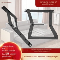 Mecanismo de Plegado Metálico Resistente para Sofá Cama Multifuncional, para Convertir Sofá en Cama