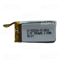 Batterie lithium-ion souple personnalisée 3,7 V 1050 mAh, cellule polymère OEM ODM de qualité stable pour la vente en gros mondiale en usine