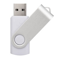 Clé USB pivotante personnalisée à bas prix pour promotion d'entreprise, USB 2.0, 16 Go, 32 Go, 64 Go, 128 Go, 256 Go, 512 Go, 1 To