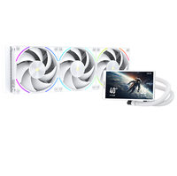 Nouveau refroidisseur d'eau à roulement à billes ARGB blanc ICE APEX VISION PRO360, système de refroidissement liquide pour processeur, compatible Intel LGA115X/1200/1700/1851AM4/AM5