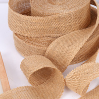 Ruban de jute massif Ruban de toile de jute naturel Rouleau de ruban de tissu de jute Toile de jute tissée naturelle Rouleau de toile de jute