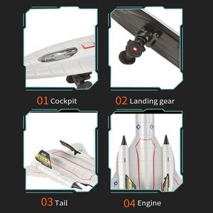 Modèles de transport son et lumière en alliage 2023, modèles d'avions moulés sous pression à rétrofriction, jouets pour enfants et adultes - Product Image 4