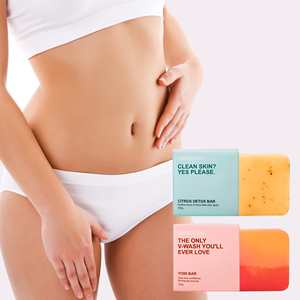 Marque privée <span class=keywords><strong>Savon</strong></span> blanchissant doux naturel Blanchiment de la peau Barre de bain féminine Basic Clean Women Intimate Yoni Soap - Product Image 4