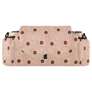Sac de rangement pour poussette, organisateur de couches pour bébé, motif floral Hau personnalisé Hawaï, durable et léger - Product Image 1