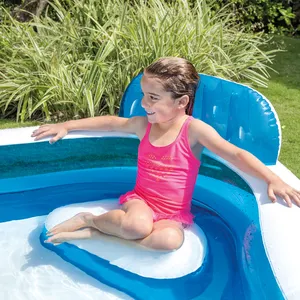 Intex 56475 Надувной пластиковый плавательный бассейн для детей Семейный плавательный центр Lounge Плавательный бассейн Детский детский бассейн
