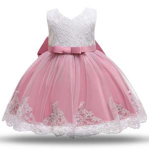 Vêtements pour enfants, robes de fête, robes de mariage pour filles, robes de princesse du soir, robes de demoiselle d'honneur en dentelle sans manches - Product Image 5