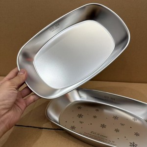 Lelyi Modern Minimalist High-value 304 Stainless Steel Vegetable Plate Household Food-grade Exquisite <strong>Dessert</strong> <strong>Tray</strong> - Product Image 2