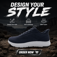 Chaussures de marche décontractées pour hommes personnalisées OEM ODM, respirantes, avec empeigne en maille Fly Knit, légères et amortissantes, pour la course et le sport