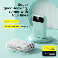 Batterie externe portable personnalisée 10000 mAh à grande capacité, charge rapide 22,5 W, interfaces USB Type-C universelles, prise en charge du logo