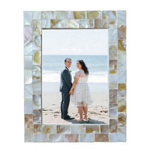 Wall Mounted Picture <b>Frame</b> Mosaic Glass Photo <b>Frame</b> Decorative Tabletop Picture <b>Frame</b> Elegant Home Decor <b>Frame</b> for Living Room - Product Image 1