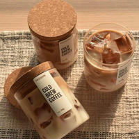 Aromatherapie-Sojawachskerze in Kaffeetassenform, Modernes Handgemachtes Kreatives Romantisches Geschenk mit Amerikanischem Kaffeeduft, Halbmanuelle Handarbeit