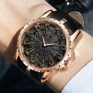 ONOLA 3809 2022 Nuevo y Exclusivo Reloj Deportivo Masculino de Lujo en Oro Rosa con Correa de Cuero, Casual, Resistente al Agua - Product Image 6