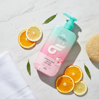 Gel Douche Hydratant et Nourrissant à la Fleur de Cerisier, Moussant, aux Acides Aminés et Vitamine E, Parfumé, Nettoyant Corporel 500g