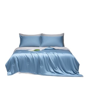 Juego <span class=keywords><strong>de</strong></span> Ropa <span class=keywords><strong>de</strong></span> <span class=keywords><strong>Cama</strong></span> <span class=keywords><strong>de</strong></span> Lujo DL, Edredón <span class=keywords><strong>de</strong></span> Seda Lavada <span class=keywords><strong>de</strong></span> Color Sólido con Relleno Alternativo <span class=keywords><strong>de</strong></span> Plumón, Acolchado con Estampado Activo OME - Product Image 3