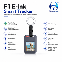 Localizador GPS Impermeable IP65 con Pantalla NFC de Tinta Electrónica Personalizable, Rastreador Antipérdida para Objetos Personales (iOS)