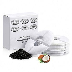 Wsy 4Pcs/Pack Pet <b>Cats</b> Activated Carbon Water Replacement Automatic <b>Cat</b> Fountain Filter - Product Image 6
