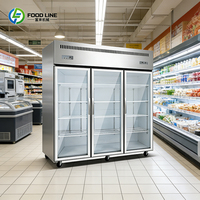 Réfrigérant écologique à faible teneur en carbone Conforme aux normes environnementales mondiales Vitrine réfrigérée commerciale