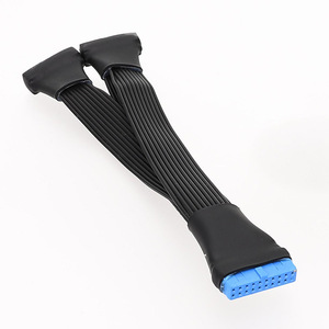 Cantell <span class=keywords><strong>USB</strong></span> 3,0 19PIN Header Placa base <span class=keywords><strong>Cable</strong></span> adaptador de extensión 1 a 2 Splitter - Product Image 6