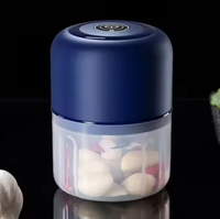 Hachoir à légumes électrique mini portable en acier inoxydable, durable, réutilisable, compatible lave-vaisselle