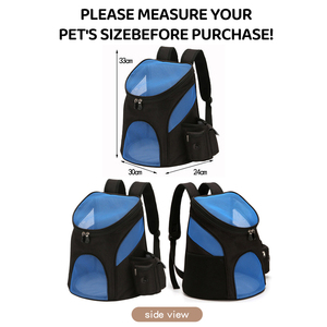 Luxuriöser Maßgefertigter Haustier-Rucksack für Hunde & Katzen aus Oxford-Material mit Karomuster, 10kg Kapazität, Tragbar & Atmungsaktiv - Product Image 4