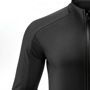 Maillot de cyclisme unisexe Zede noir, haute performance, coupe-vent, manches longues, respirant, anti-transpiration, confortable, pour événements de cyclisme sur route - Product Image 5