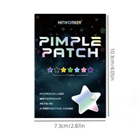 Patchs colorés de grande taille pour le visage, patchs hydrocolloïdes contre l'acné, patchs hydrocolloïdes pour couvrir les taches et les imperfections