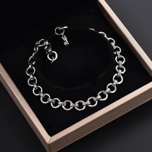 8MM Round Wristband Link Stainless Steel O Bracelets Silver Plated Hand <b>Chain</b> Minimalism Anklets <b>Metal</b> Jewelry - Product Image 3