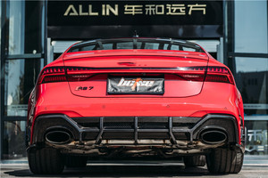 Nouveau kit carrosserie en fibre de carbone pour Audi RS7, comprenant une pelle avant, un diffuseur arrière, un aileron et d'autres pare-chocs. - Product Image 6