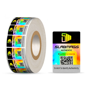 Mencetak desain kustom anti-pemalsuan sistem Hologram <span class=keywords><strong>Label</strong></span> Cratch Off nomor seri keamanan kode Qr stiker Hologram - Product Image 3