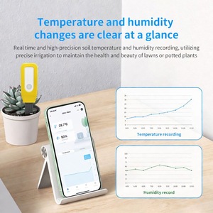Sensor Inteligente de Humedad y Temperatura del Suelo Tuya, Sonda Impermeable, Monitor de Invernadero WiFi, Alarma por Aplicación, W471 - Product Image 2
