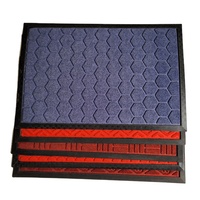 Bienvenue fleur coupée intérieur/extérieur paillasson étanche Puzzle motif tapis d'entrée tapis lavable en caoutchouc paillasson