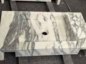 Yuanda Natuurlijke Luxe Steen Wit Marmer Arabescato Wit Marmeren Badkamer Woonkamer Solide Ijdelheid Top Aanrecht Voor Hotel Gebruik - Product Image 6