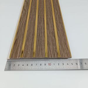 Panneaux muraux <span class=keywords><strong>en</strong></span> PS de haute qualité, design cannelé, panneaux décoratifs d'intérieur, installation facile, revêtement mural imperméable, 150x10mm - Product Image 2
