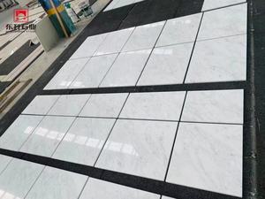 Современные белые мраморные плиты полированные с золотыми прожилками китайские белые мраморные плитки водонепроницаемые большие плиты с черными прожилками - Product Image 6