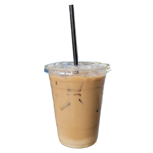 95mm caliber ice coffee cup beverage manufacturer disposable plastic PET cup with cover boba tea yogurt customizable slush cups