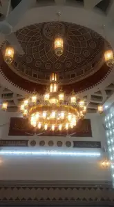 Mosque Large Gold Islamic Project Chandelier Moroccan Lighting Mushlim Lamp Church Masjid Light