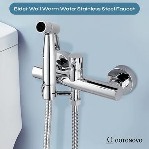 Напольный смеситель из нержавеющей стали с 2 отверстиями - Product Image 2