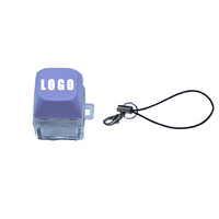 Porte-clés transparent personnalisé avec logo imprimé, clavier, interrupteurs anti-stress, porte-clés fidget clicker, ensemble de cadeaux