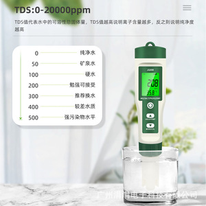 Analizador de Calidad del Agua Multifunción JQ006, Medidor de PH, TDS, EC, ORP y Temperatura con Paquete de Solución de Calibración - Product Image 3