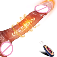 Dildo de Silicona Líquida Único, Pene Artificial Realista, Juguete Sexual para Mujer, Dildo Vibrador con Movimiento Remoto Realista