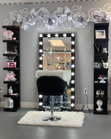 Miroir de maquillage à lumière led, meuble de Salon de beauté, décoration de station de maquillage d'hollywood