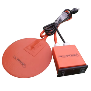 Calentador de silicona flexible personalizado cama redonda de silicona dia300x1.5mm 220V 315W adhesivo - Product Image 2