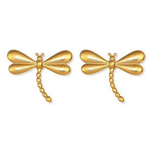 Declaración joyería de moda pendientes insecto suerte libélula pendientes CZ circón Stud pendientes joyería de acero inoxidable para mujer - Product Image 4
