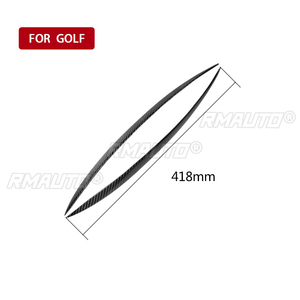 1 par de cubiertas de fibra de carbono real para faros delanteros de coche, para Volkswagen Golf 7 GTI GTD 7 MK7 2014 2015 2016 - Product Image 3