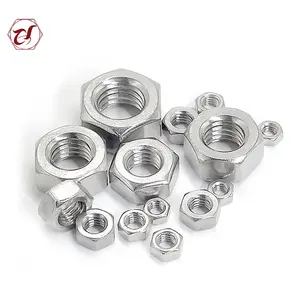 A4-80 Hex Head Nuts Din934 M10 M12 M16 M24 Ss 304 316 Stainless Steel Hex Nuts