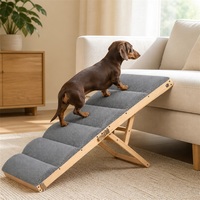 Rampe pour chien pour lit ou canapé, pour chiens de petite à grande taille, rampe pliable pour que les chiens puissent monter sur le lit, 4 hauteurs réglables