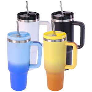 Gobelet/Mug/Tumbler isotherme en acier inoxydable de qualité supérieure avec couvercle magnétique <span class=keywords><strong>Bb</strong></span>* breveté et paille rétractable automatique - Cadeau de Noël - Product Image 3