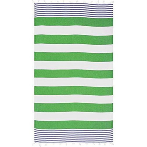 Serviette de plage gaufrée en coton biologique la plus vendue sac personnalisé de Technique de sublimation sans sable à rayures d'été à séchage rapide - Product Image 2