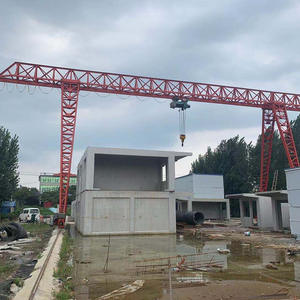 10 טון חשמל להניף gantry מנוף חיצוני דראג נייד ליבת תיבת הילוכים מנוע תיבת הילוכים יחיד קרן עיצוב קרקע שלט רחוק - Product Image 3